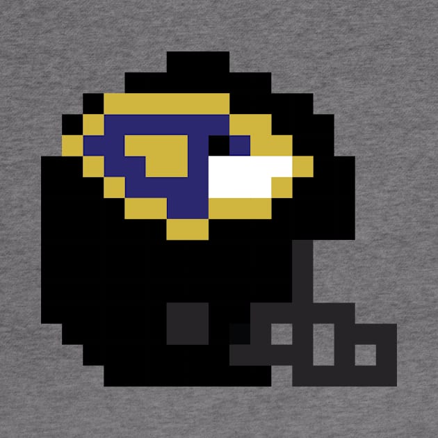 8 Bit Baltimore Raven's Helmet by N8I